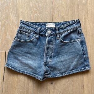 PacSun Blue Jean Shorts with Distressed Details